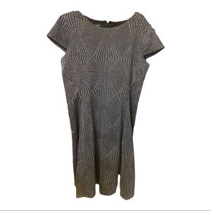 Black and Gray dress stretchy material